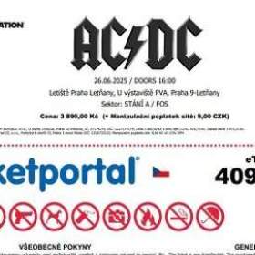 Prodám dvě vstupenky na AC/DC  / 19499107