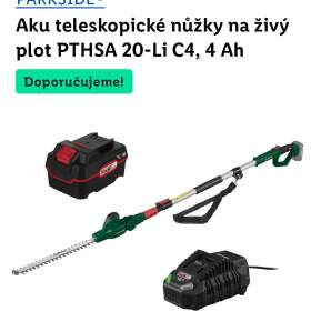 Zahradní teleskopické aku nuzky / 19499212