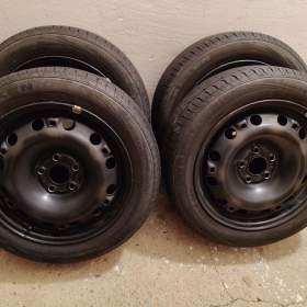 Plechové disky 15 5x100 + letní pneu Nexen 185/55 R15 – VW, Škoda, Seat / 19502797