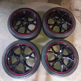 5*114,3 R18 Krásné litá kola s letním pneu hankook / 19505544