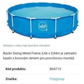 Bazén +přislušenství / 19507948