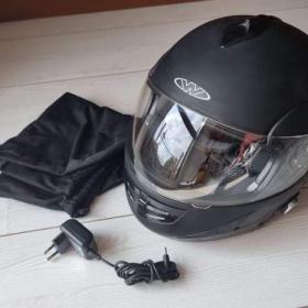 Moto helma/přilba vyklápěcí s interkomem / 19511716