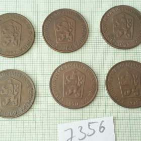  50 hal. 1963- 1971 -  6 kusů mince Československo / 19511774