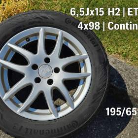 Alu kola RONAL 15 + pneu Continental 195/65 R15 (sada 4 ks) / 19513288