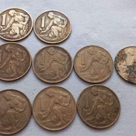 Foto inzerátu  Mince 1 Kčs r.1957 - r. 1992.