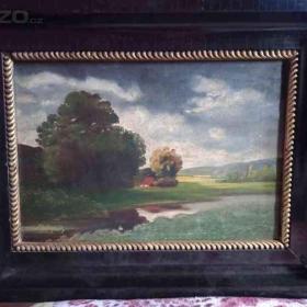 Foto inzerátu  Prodám obraz od autora Ot. Nejedlý s rozměry : š. 37.5cm, v. 26cm 
