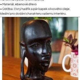 Africká ebenová soška Masaje  / 19519972
