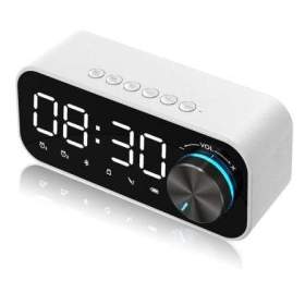 Fotka k inzerátu Bluetooth reproduktor B126 s rádiem FM a hodinami (radiobudík) / 18931269