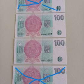 Fotka k inzerátu Bankovky 100 Kč, r. 2018, nové. / 19513720
