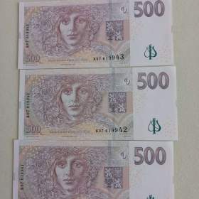 Bankovky 500 Kč, nové, r. 2009. / 19524341
