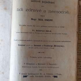 Foto inzerátu Kneippova velekniha - Šebestian Kneipp (1905)