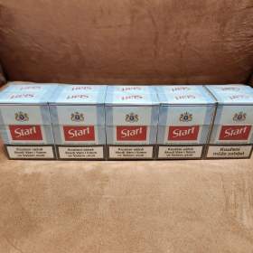 Retro kartón cigaret MODRÉ START, 50 Kč kolek / 19532375