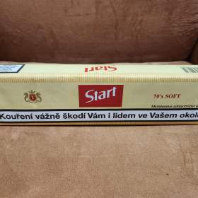 Retro kartón cigaret ŽLUTÉ START, 10 ks / 19532377