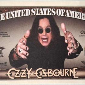 Fotka k inzerátu Pamětní bankovka OZZY OSBOURNE 1000000 USD  / 19353941