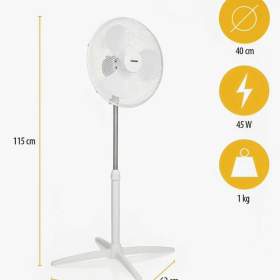 Foto inzerátu Stojanový ventilátor-TRISTAR. NlOVÝ!! Původní balení!! Průměr 40 cm. SILNÝ VÝKON 