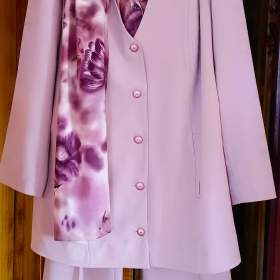 Kalhotový komplet se šálou. Vel. XXL. Top stav ! ! / 19557186