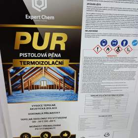 Foto inzerátu Termoizolační stříkaná pistolová pěna 