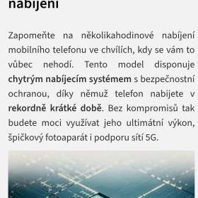 Foto inzerátu Vivo X80 Lite 5G. TOP STAV !! 8 jádrový procesor, 8GB RAM/256 GB. Displej 6,44