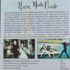 Foto inzerátu VIDEOKAZETA VHS - HRABĚ MONTE CHRISTO