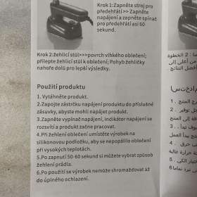 Foto inzerátu Nová cestovní žehlička.