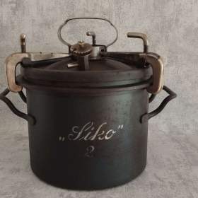 Fotka k inzerátu Velmi starý německý tlakový hrnec tz. tlakáč D. R. G. M / 19021988