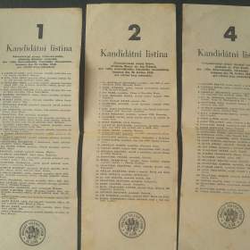 Kandidátní listiny -  volby 1946 -  kraj Zlín / 19579308