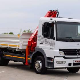 MERCEDES ATEGO 1218 TŘÍSTRANNÝ SKLÁPĚČ + HYDRAULICKÁ RUKA / 19579337