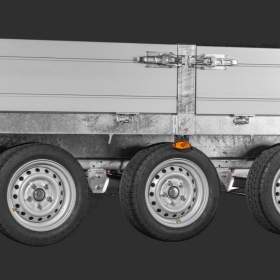 Foto inzerátu Přívěs Saris PL 506x204 3500kg listová pera, 3 nápravy, nájezdy