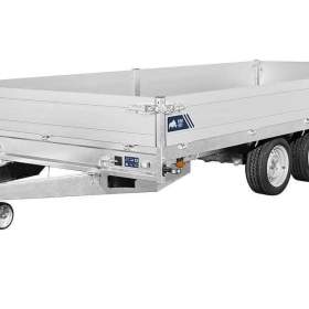 Fotka k inzerátu Přívěs Saris PL 506x204 3500kg listová pera, 3 nápravy, nájezdy / 19963182