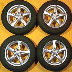 ALU KOLA + zánovní zimní pneu Nokian na WV, Škoda, Seat / 19581129