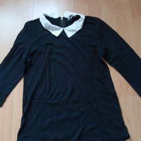 Černé triko s límečkem / 19592018