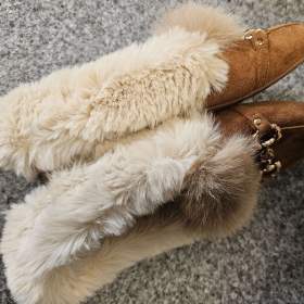 Foto inzerátu Dámské mokasíny s kožíškem velikost 42