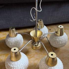 Fotka k inzerátu Retro stropní lustr z období 60.–80. let. / 15450885