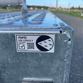 Foto inzerátu Přívěs na auta Martz UNIDECK 550 3500kg překl. výplň, kola R13, lomený