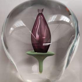 Designové skleněné těžítko Beránek Škrdlovice / 19599502