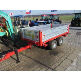 Vozík sklápěcí za malotraktor 240x125cm nosnost 2500kg bantam 2 nápravy / 19600125