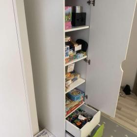 Foto inzerátu Dětská skříň 180 cm  ZELENA / BÍLÁ