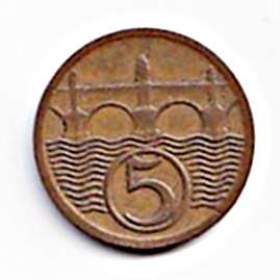 5 haléř ČSR 1923  / 19607507