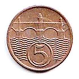 5 haléř ČSR 1938  / 19607537