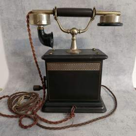 Historicky telefon na kliku cca 1920- 1930 do sbírky, dekorace / 19608790