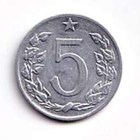 5 haléř ČSR 1974  / 19609343