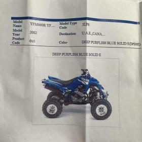 YAMAHA RAPTOR YFM660R R. v. 2002 / 19615666