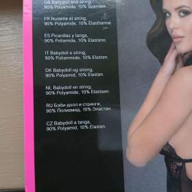 Foto inzerátu Průsvitný babydoll s krajkou +tanga 