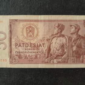Fotka k inzerátu  50 Kčs bankovka 1964 série G18 541795  / 19625295