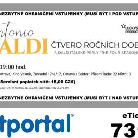Fotka k inzerátu Vstupenky -  A. Vivaldi Čtvero ročních dob / 18591585