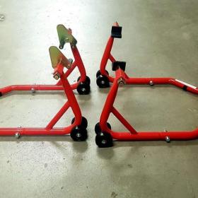 Fotka k inzerátu Moto stojany – sada přední + zadní / 2 kusy / 19446895