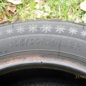 Foto inzerátu 4xZimní gumy LASSA 185/60 R14  2x6,2MM 2x5,1MM