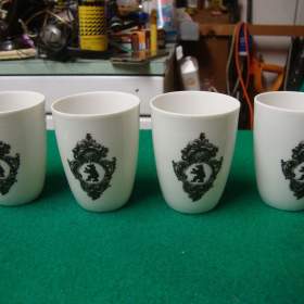 Starožitné porcelánové pohárky Berlín výroba Wallendorf top / 19624242