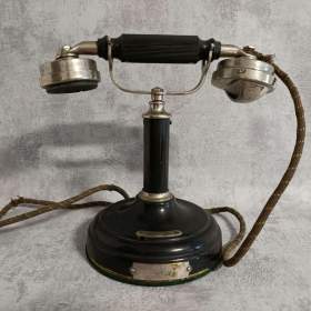 Fotka k inzerátu Velmi starý historický telefon do sbírky, štítek Ericsson / 19010456