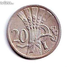 Fotka k inzerátu 20 haléř ČSR 1938  / 19625435